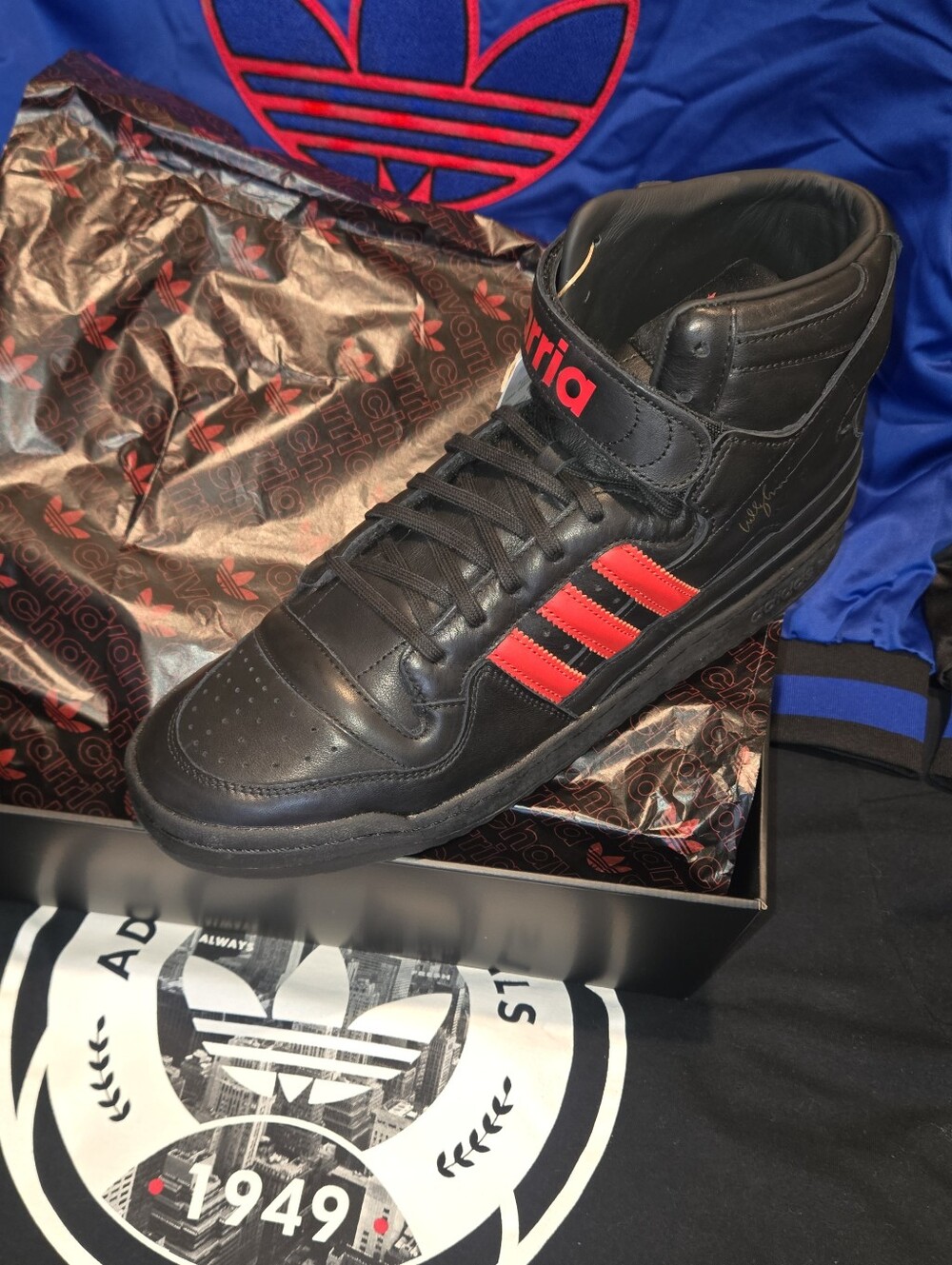 NEW- Williy Chavarria x Adidas Originals Forum 84 HI Black KK3695 Mens